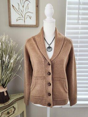 Cynthia Rowley Beige Tan Cardigan M